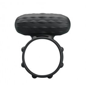 PRETTY LOVE - Male Vibrating Cock Ring (Black)